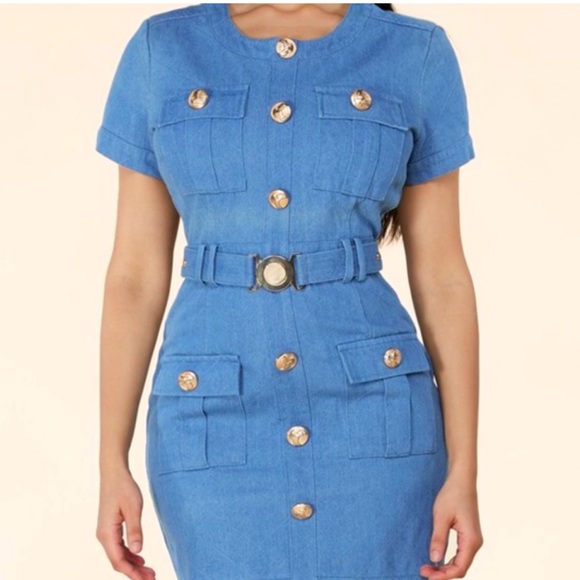 🔥New W/Tags Denim L’ATISTE by Amy Dress - Picture 1 of 12